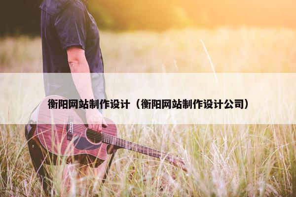 衡阳网站制作设计（衡阳网站制作设计公司）