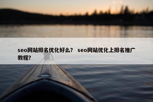 seo网站排名优化好么？ seo网站优化上排名推广教程？