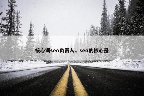 核心词seo负责人，seo的核心是