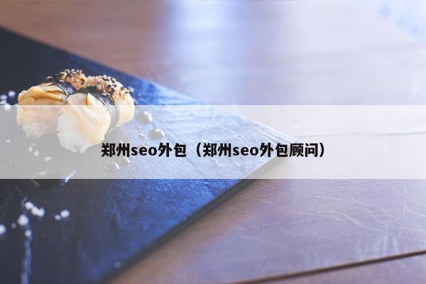 郑州seo外包（郑州seo外包顾问）