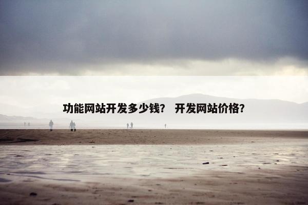 功能网站开发多少钱？ 开发网站价格？
