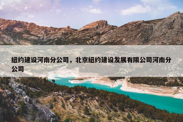 纽约建设河南分公司，北京纽约建设发展有限公司河南分公司