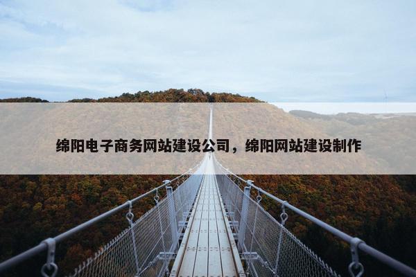 绵阳电子商务网站建设公司，绵阳网站建设制作