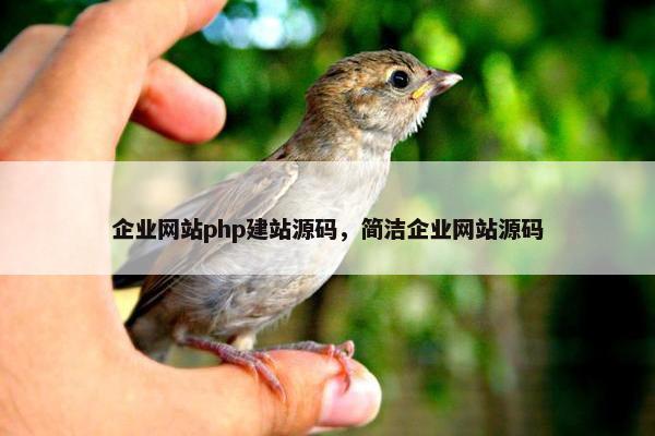 企业网站php建站源码，简洁企业网站源码