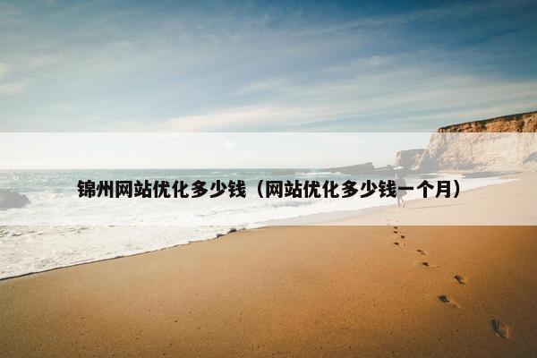锦州网站优化多少钱（网站优化多少钱一个月）