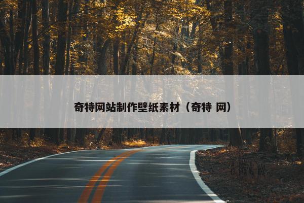 奇特网站制作壁纸素材（奇特 网）