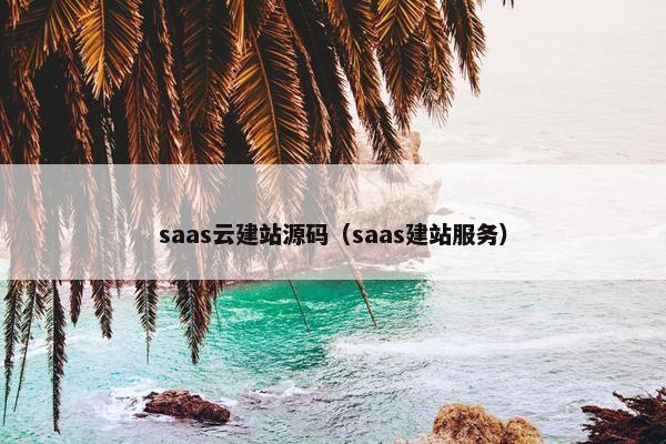 saas云建站源码（saas建站服务）