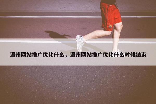 温州网站推广优化什么，温州网站推广优化什么时候结束