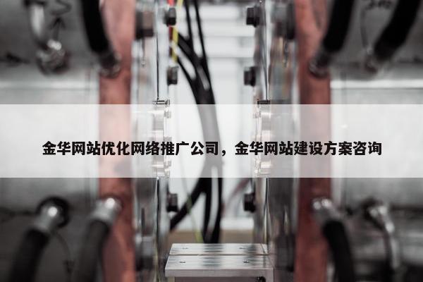 金华网站优化网络推广公司，金华网站建设方案咨询