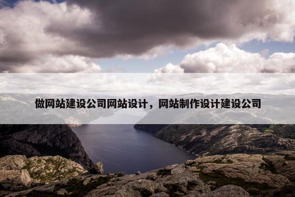做网站建设公司网站设计，网站制作设计建设公司