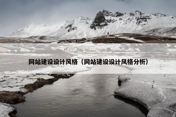 网站建设设计风格（网站建设设计风格分析）
