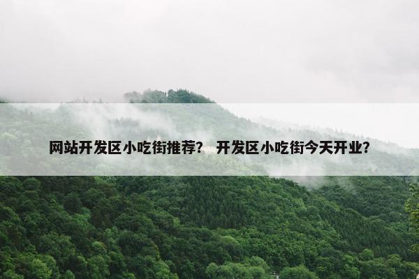 网站开发区小吃街推荐？ 开发区小吃街今天开业？