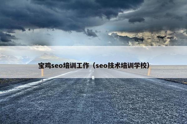 宝鸡seo培训工作（seo技术培训学校）