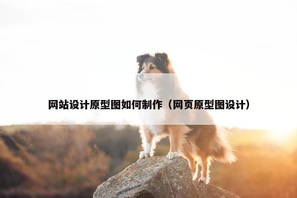 网站设计原型图如何制作（网页原型图设计）