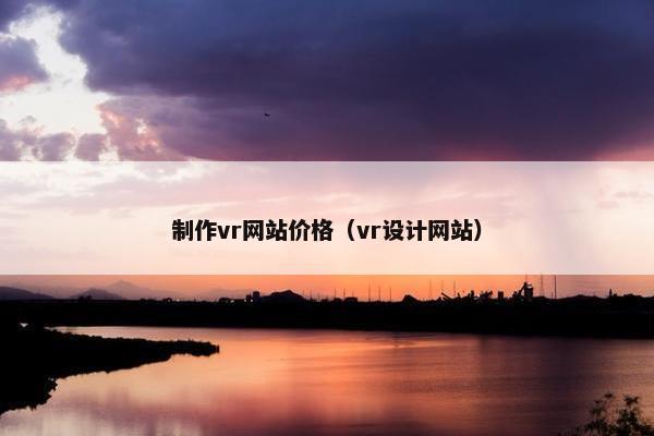 制作vr网站价格（vr设计网站）