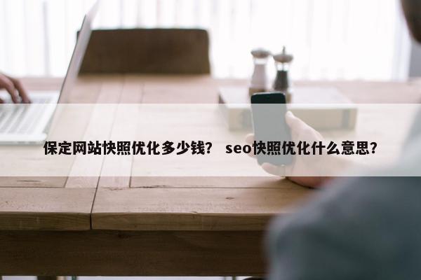 保定网站快照优化多少钱？ seo快照优化什么意思？
