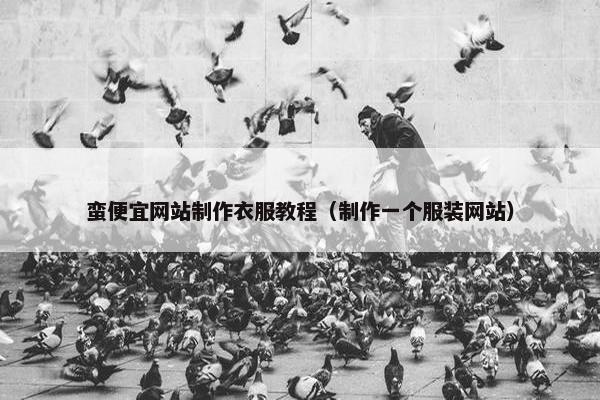 蛮便宜网站制作衣服教程（制作一个服装网站）