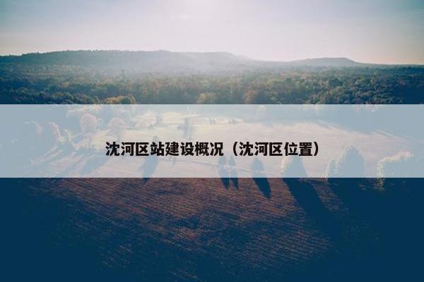 沈河区站建设概况（沈河区位置）