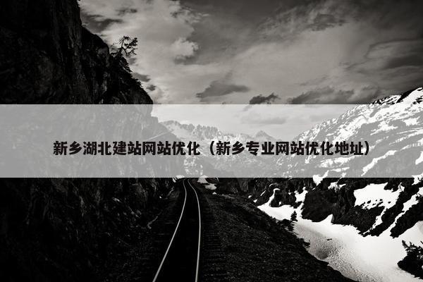 新乡湖北建站网站优化（新乡专业网站优化地址）
