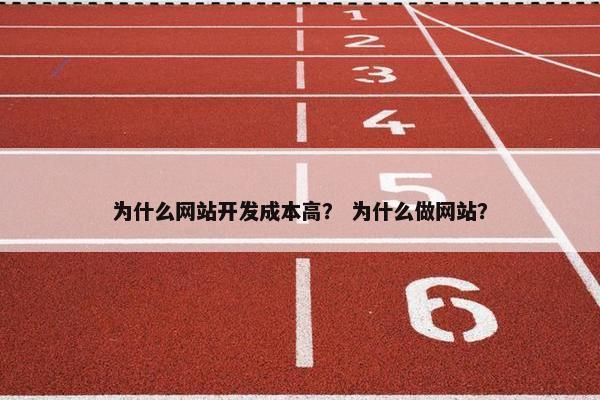 为什么网站开发成本高？ 为什么做网站？