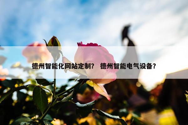 德州智能化网站定制？ 德州智能电气设备？