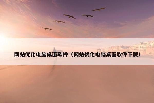 网站优化电脑桌面软件（网站优化电脑桌面软件下载）