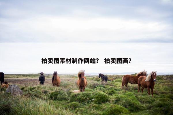 拍卖图素材制作网站？ 拍卖图画？