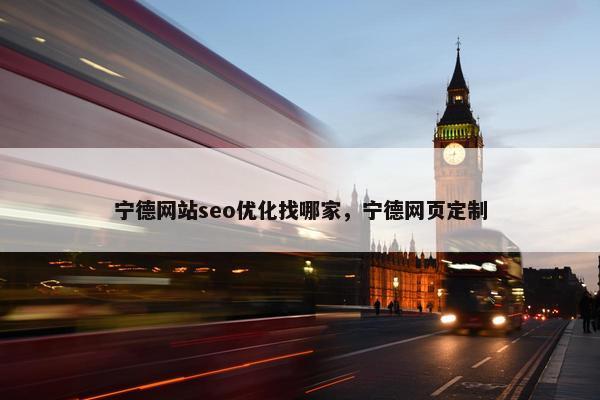 宁德网站seo优化找哪家，宁德网页定制