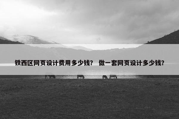 铁西区网页设计费用多少钱？ 做一套网页设计多少钱？
