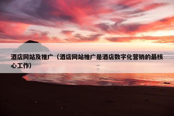 酒店网站及推广（酒店网站推广是酒店数字化营销的最核心工作）