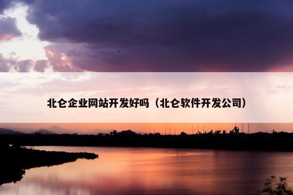 北仑企业网站开发好吗（北仑软件开发公司）