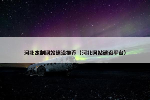 河北定制网站建设推荐（河北网站建设平台）