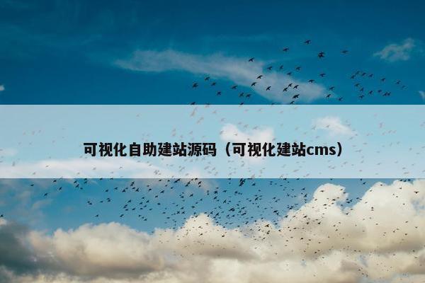 可视化自助建站源码（可视化建站cms）