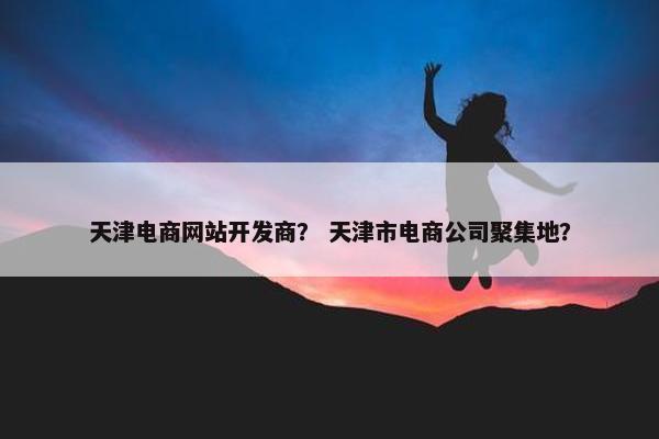 天津电商网站开发商？ 天津市电商公司聚集地？