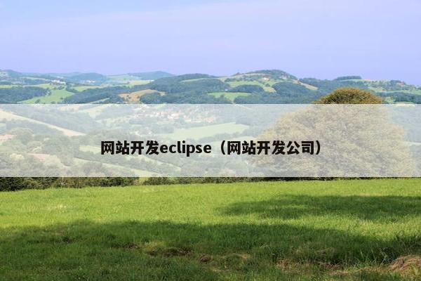 网站开发eclipse（网站开发公司）