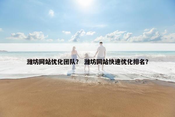 潍坊网站优化团队？ 潍坊网站快速优化排名？