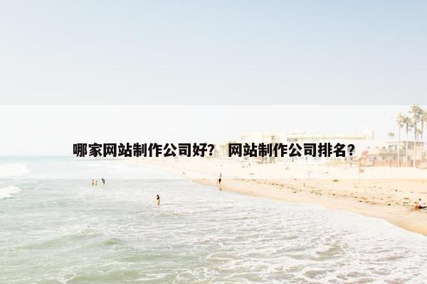 哪家网站制作公司好？ 网站制作公司排名？