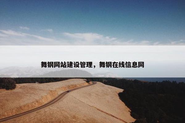 舞钢网站建设管理，舞钢在线信息网