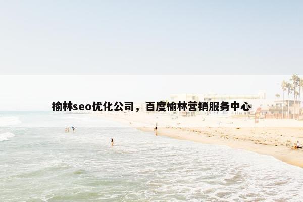 榆林seo优化公司，百度榆林营销服务中心
