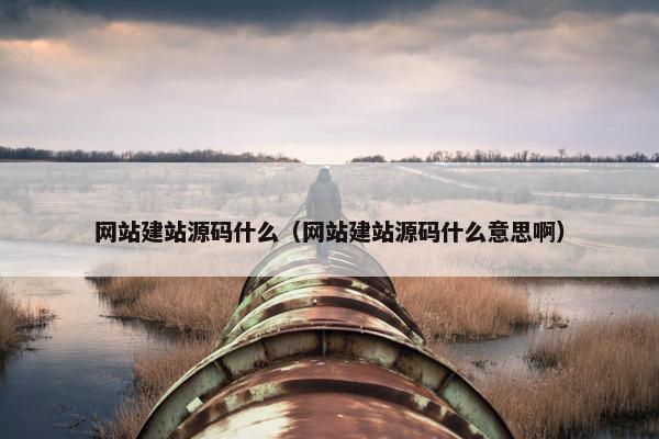 网站建站源码什么（网站建站源码什么意思啊）