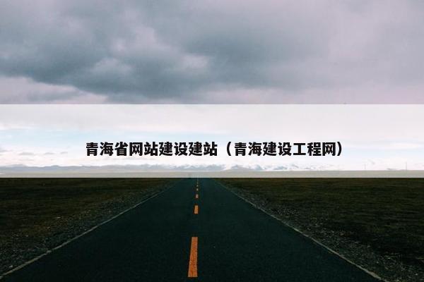 青海省网站建设建站（青海建设工程网）