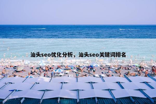 汕头seo优化分析，汕头seo关键词排名