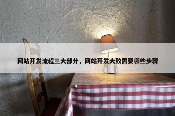 网站开发流程三大部分，网站开发大致需要哪些步骤