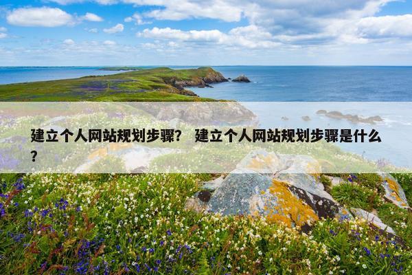 建立个人网站规划步骤？ 建立个人网站规划步骤是什么？