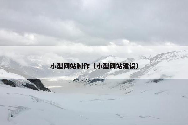 小型网站制作（小型网站建设）