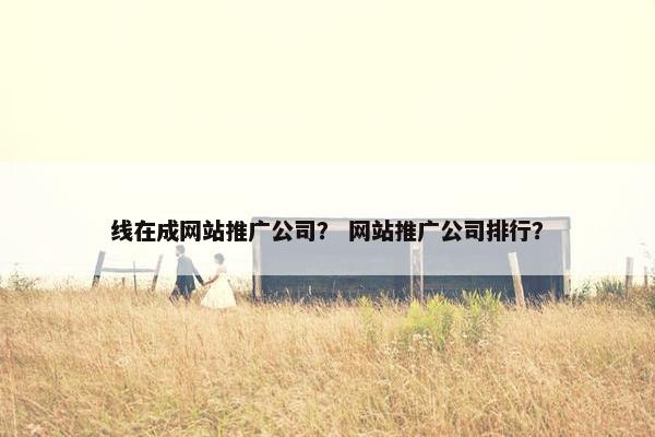 线在成网站推广公司？ 网站推广公司排行？