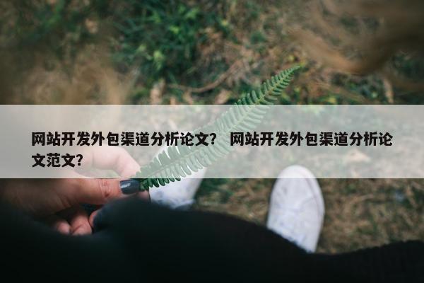 网站开发外包渠道分析论文？ 网站开发外包渠道分析论文范文？