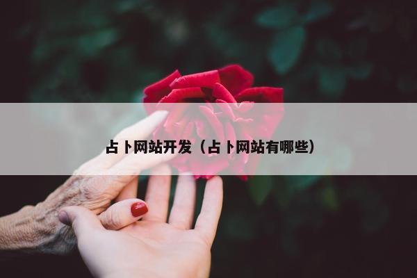 占卜网站开发（占卜网站有哪些）