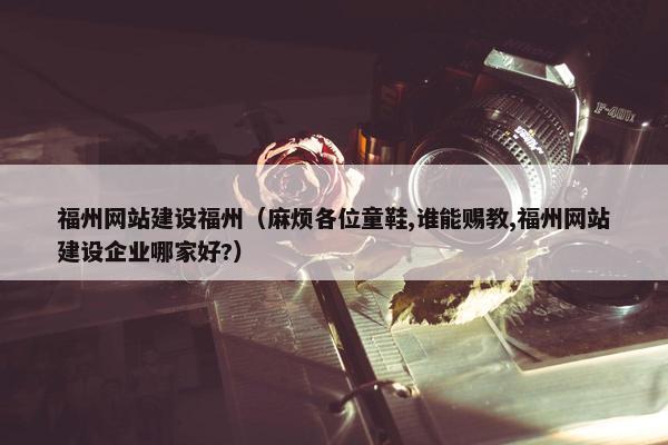 福州网站建设福州（麻烦各位童鞋,谁能赐教,福州网站建设企业哪家好?）