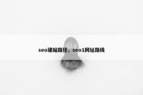 seo建站路径，seo1网址路线